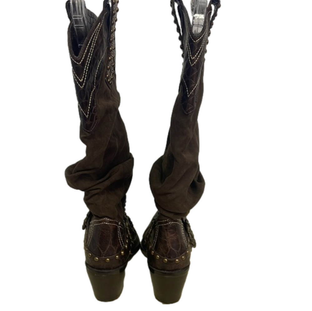 J Renee Montana Women’s Brown Slouch Boots Size 61/2 - Picture 5 of 8